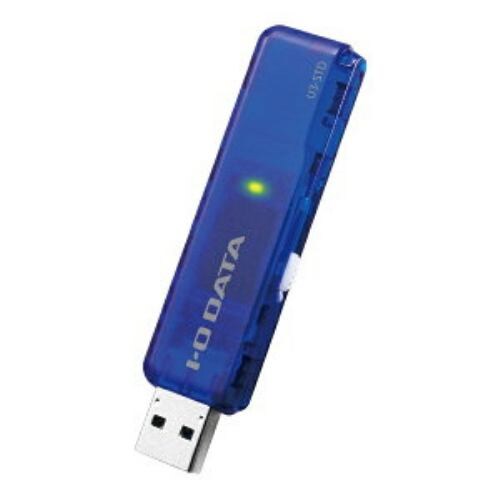 IOデータ U3-STD16GRB USBメモリ スケルトンブルー 16GB USB3.1 USB TypeA スライド式