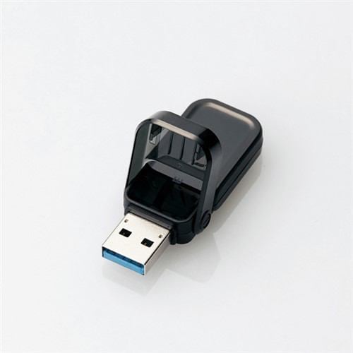 エレコム MF-FCU3032GBK フリップキャップ式USBメモリ ブラック
