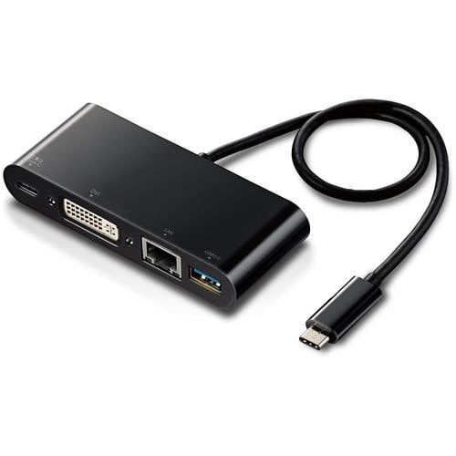【台数限定】エレコム DST-C11BK USB Type-C接続ドッキングステーション(DVI)   BK