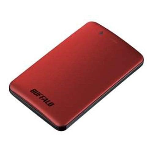 バッファロー SSD-PM120U3A-R 外付けSSD パソコン用 レッド 120GB