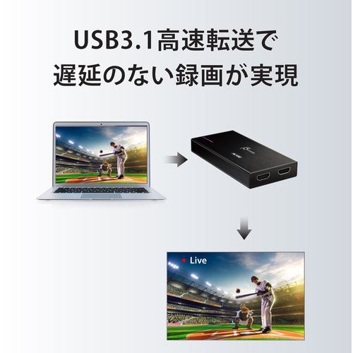 j5create JVA04 USB Type-C ゲームキャプチャー ブラック