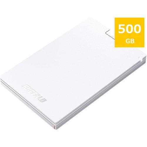 バッファロー　SSD-PG500U3-WC　SSD　500GB　白