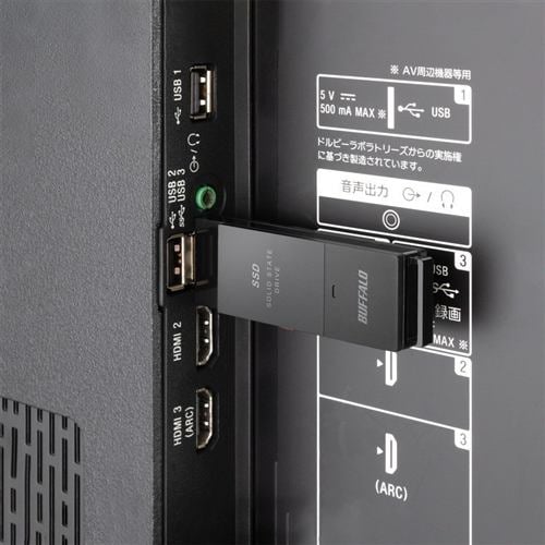 BUFFALO　SSD-PUT1.0U3-BKC　外付けSSD　　1TB　黒色