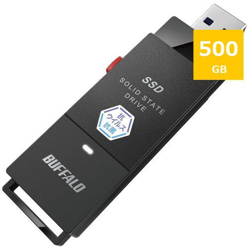 BUFFALO SSD-PUTVB500U3-B SSD 黒