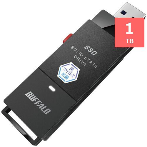 BUFFALO バッファロー SSD 黒 SSD-PUTVB1.0U3-B-
