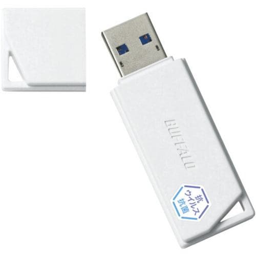 BUFFALO USB3.0対応 マイクロUSBメモリー 16GB シルバー RUF3-PS16G-SV