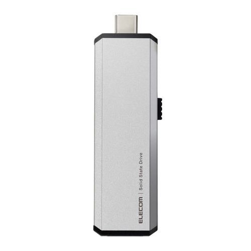 エレコム ESD-EWA0500GSV 外付けSSD 500GB USB3.2 Gen2 シルバー