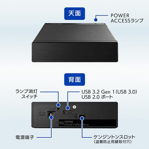 【推奨品】アイ・オー・データ HDD-UTL2K 外付けハードディスク 2TB HDDUTL2K