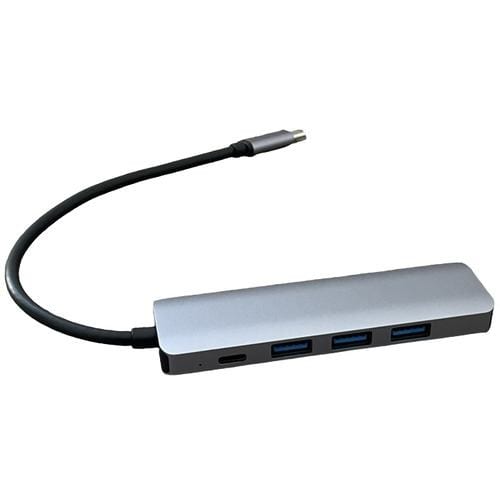 ロジック LG-UCHUB-C100WU3H1 PD100W対応USBドッキングハブ ガンメタリック LGUCHUBC100WU3H1