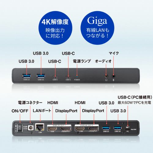 アイ・オー・データ機器 US3C-DS1／PD-A ドッキングステーション HDMI US3CDS1／PDA