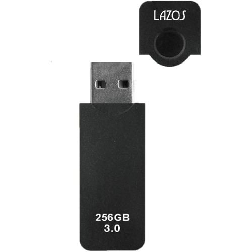 リーダーメディアテクノ L-US256-CPB キャップ式256GUSBメモリ Lazos 10cm 黒 LUS256CPB
