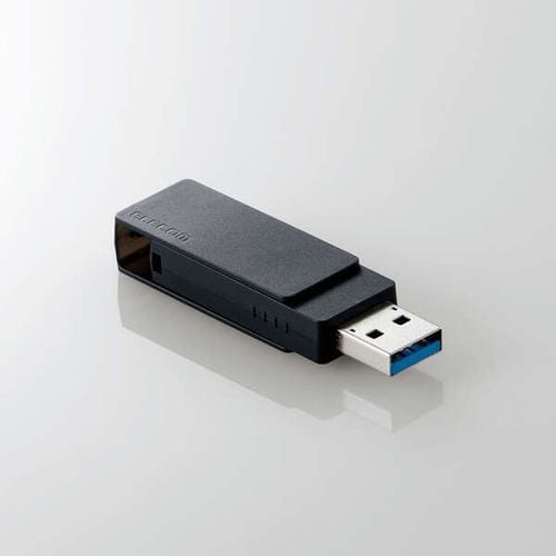 エレコム MF-RMU3B128GBK キャップ回転式USBメモリ(ブラック) MFRMU3B128GBK
