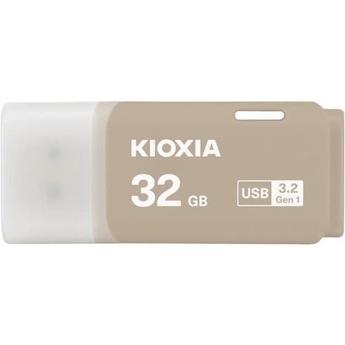 【推奨品】KIOXIA KUC-3A032GH USBメモリ TransMemory U301 32GB Type-Aコネクタ Win／Mac対応 キャップ式 ウォームグレー