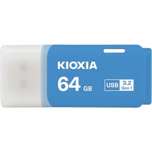【推奨品】KIOXIA KUC-3A064GML USBメモリ TransMemory U301 64GB USB Type-Aコネクタ Win／Mac対応 キャップ式 ブルー