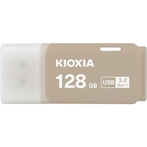 KIOXIA KUC-3A128GH USBメモリ TransMemory U301 128GB Type-Aコネクタ Win／Mac対応 キャップ式 ウォームグレー