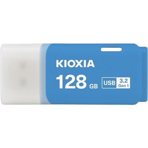 【推奨品】KIOXIA KUC-3A128GML USBメモリ TransMemory U301 128GB Type-Aコネクタ Win／Mac対応 キャップ式 ブルー