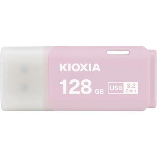 【推奨品】KIOXIA KUC-3A128GP USBメモリ TransMemory U301 128GB Type-Aコネクタ Win／Mac対応 キャップ式 ピンク