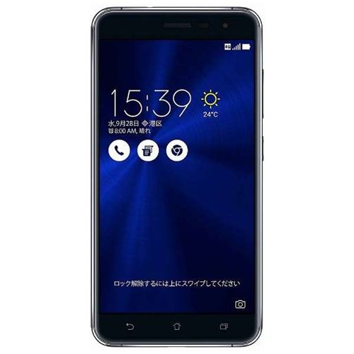ASUS ZE552KL-BK64S4 SIMフリースマートフォン Android 6.0.1・5.5型 「Zenfone 3」 サファイヤブラック