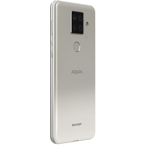 スマートフォン/携帯電話SHARP AQUOS sense4 plus(ホワイト/128GB) シャープ