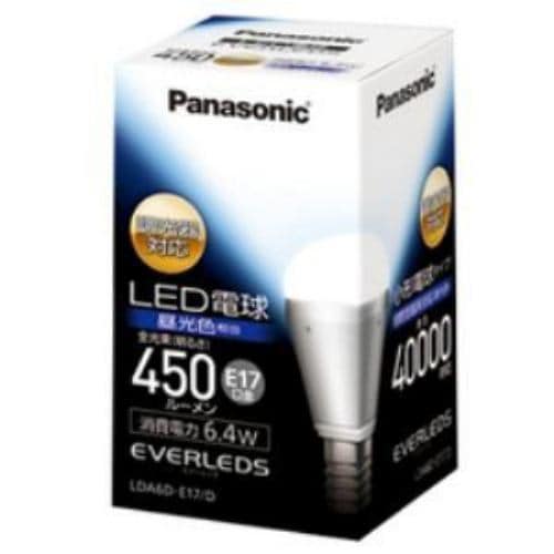 パナソニック LDA6DE17D 調光器対応LED電球 「EVERLEDS」 (小型電球形・全光束450lm・昼光色・口金E17)