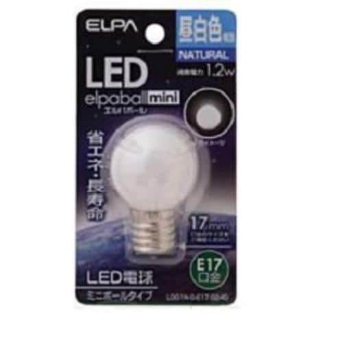 ELPA LDG1N-G-E17-G240 LED電球 「ミニボールG30形」(昼白色・口金E17)