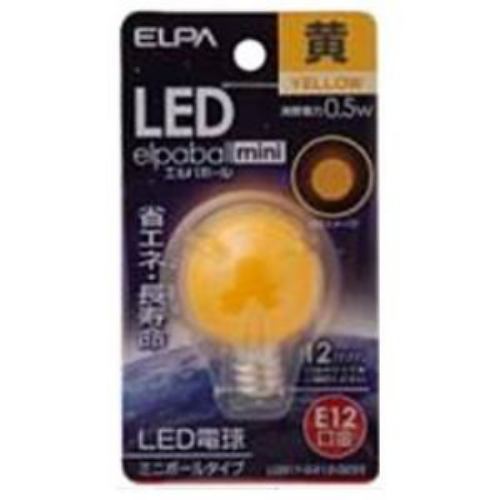 ELPA LDG1Y-G-E12-G233 LED装飾電球 ミニボール球形 E12 G30 イエロー