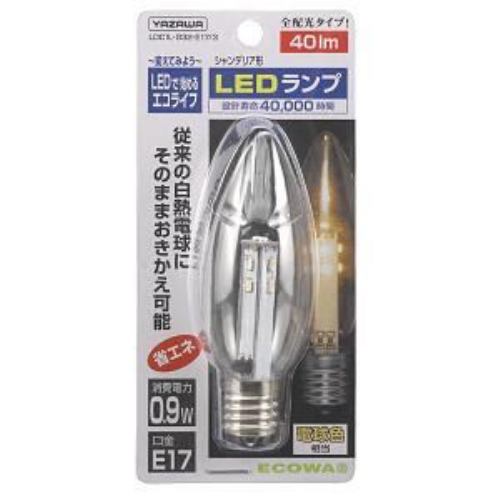 ヤザワ シャンデリア 電球色 LEDランプ LDC1L-G32-E173