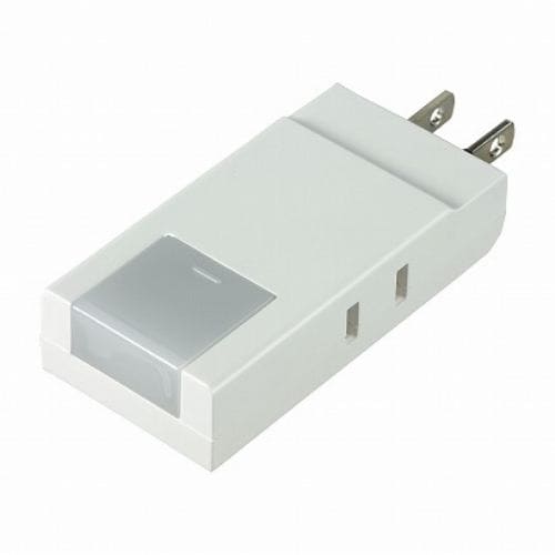 ELPA A-CT002LED(W)  コンパクトタップ ライト付(2個口) ホワイト