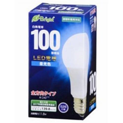 オーム電機 LDA12D-G AG22 LED電球 100形相当 E26 昼光色 全方向 密閉器具対応