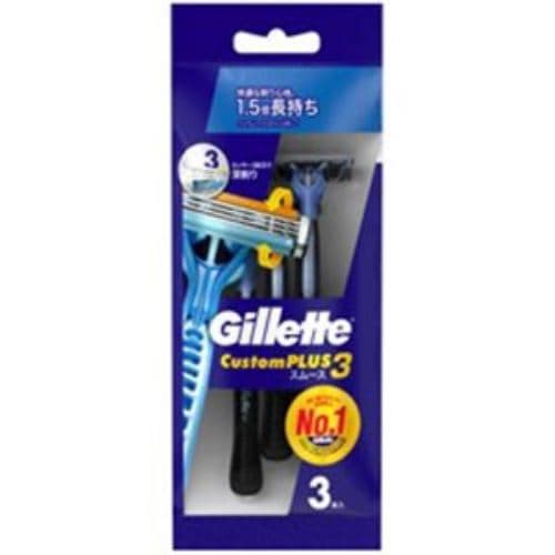 Ｐ＆Ｇ Gillette(ジレット) カスタムプラス3 スムース (3本) ひげ剃り