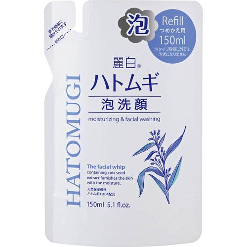 熊野油脂 麗白 ハトムギ泡洗顔 詰替用 (150mL)
