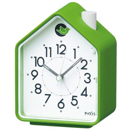 セイコークロック NR434M 目覚まし時計 PYXIS 緑塗装