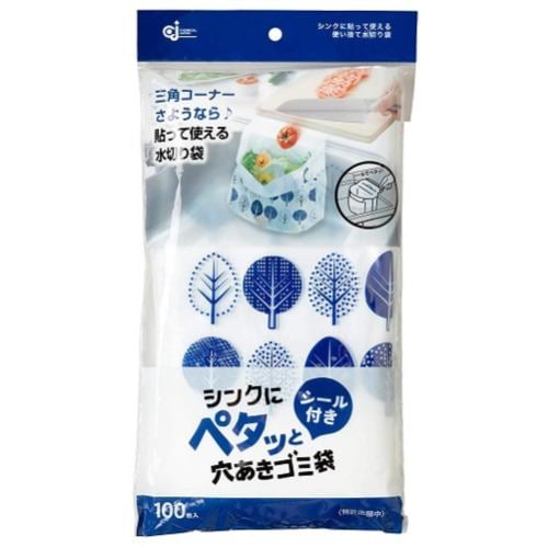 ケミカルジャパン  シンクにペタッと穴あきゴミ袋 100枚入