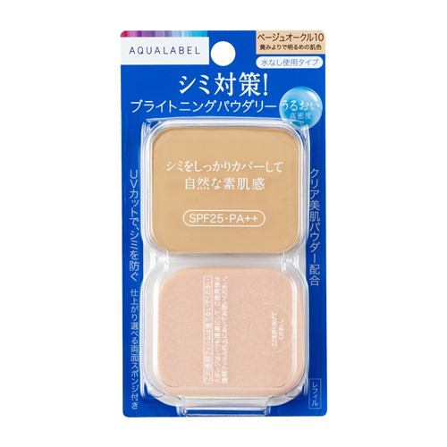 資生堂（SHISEIDO）  アクアレーベル ブライトニングパウダリー ベージュオークル10 (レフィル) 黄みよりで明るめの肌色 (11.5g)