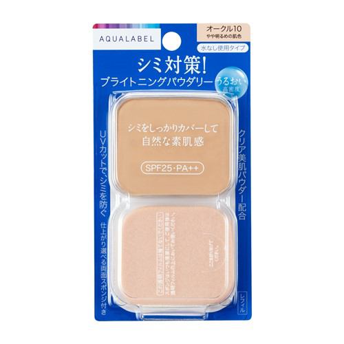 資生堂（SHISEIDO）  アクアレーベル ブライトニングパウダリー オークル10 (レフィル) やや明るめの肌色 (11.5g)