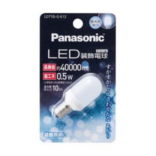 パナソニック LDT1DGE12 LED電球 (装飾電球T形・全光束10lm/昼光色相当・口金E12)