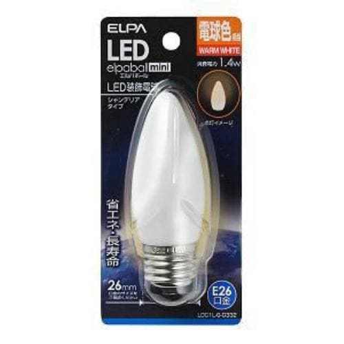 ELPA LEDシャンデリア球 LDC1L-G-G332