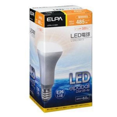 ELPA 40W形 E26口金 LEDレフ球 昼光色 LDR6L-H-G601