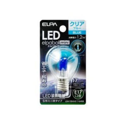 ELPA LDA1CB-G-E17-G458 LED電球S形E17 青色
