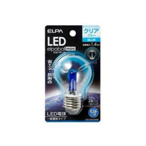 ELPA LDA1CB-G-G558 LED電球PSE26 青色