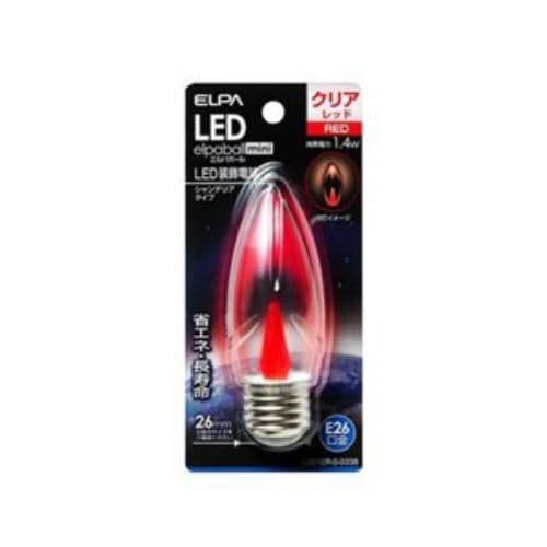 ELPA LDC1CR-G-G338 LEDシャンデリア球E26 赤色