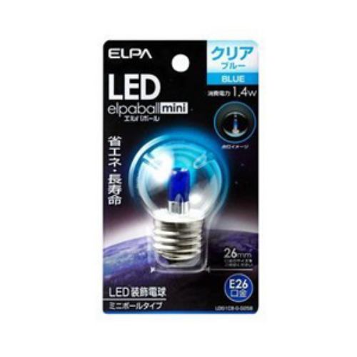 ELPA LDG1CB-G-G258 LED電球G40E26 青色