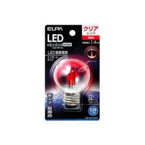 ELPA LDG1CR-G-G272 LED電球G50E26 赤色