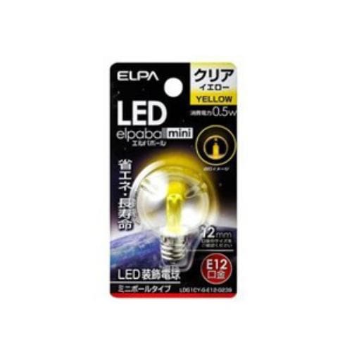 ELPA LDG1CY-G-E12-G239 LED電球G30E12 黄色