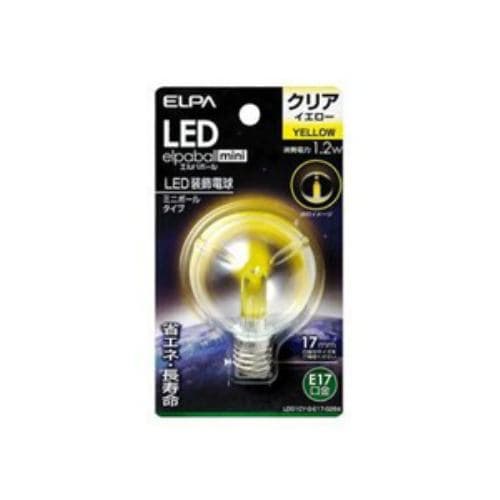 ELPA LDG1CY-G-E17-G264 LED電球G50E17 黄色