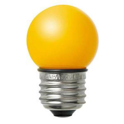 ELPA LED電球 ミニボール球G40形 黄色 LDG1Y-G-GWP253