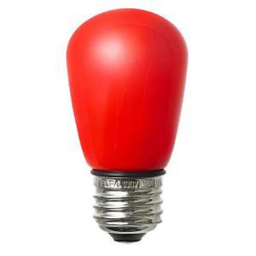 ELPA LED電球 サイン球形 赤色 LDS1R-G-GWP904
