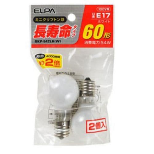 ELPA 長寿命 シリカ電球 2Ｐ LW100V57W-W-2P | ヤマダウェブコム