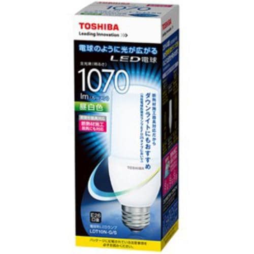 東芝 LDT10N-G/S LED電球 「E-CORE」 （一般電球T形・全光束1070lm/昼白色・口金E26）