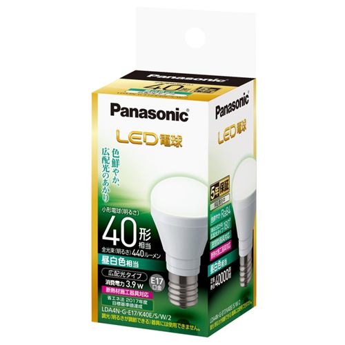 パナソニック LDA4NGE17K40ESW2 LED電球 3.9W（昼白色相当）